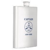 Ihr Name Captain Flask Anchor & Oars Flachmann (Rechts)