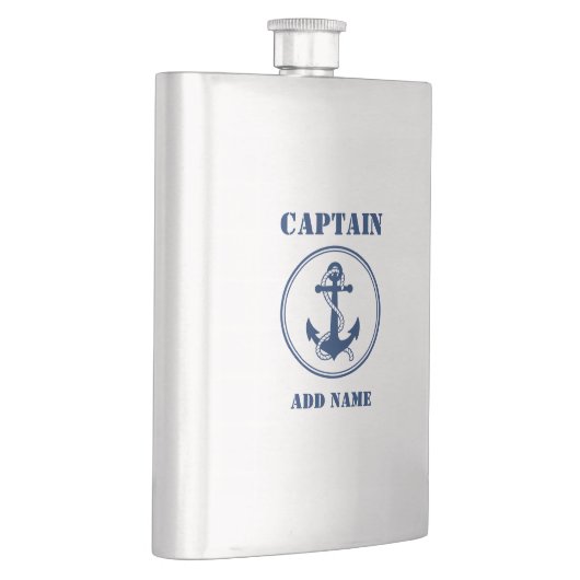 Ihr Name Captain Flask Anchor & Rope Flachmann (Rechts)