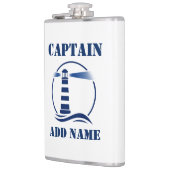 Ihr Name Captain Flask Lighthouse Flachmann (Links)