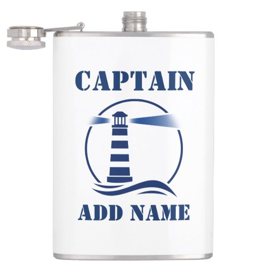 Ihr Name Captain Flask Lighthouse Flachmann (Geöffnet)