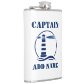 Ihr Name Captain Flask Lighthouse Flachmann (Rechts)