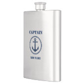 Ihr Name Captain Flask Sea Anchor Flachmann (Links)