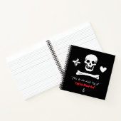 Ihr Name Captain Pirate Daily Log Notizblock (Innenseite)
