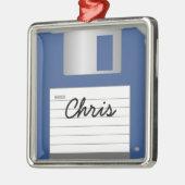 Ihr Name Classic 3.5" Blue Diskette Ornament (Links)