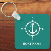 Ihr Name Compass Anchor ca0a Schlüsselanhänger (Vorderseite)