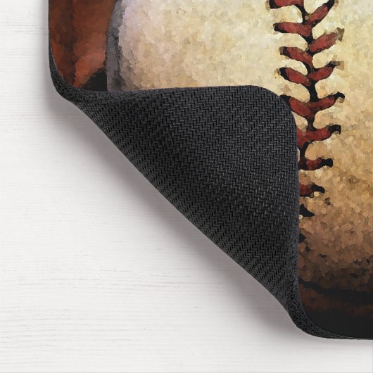 Ihr Name Custom Baseball Artwork Mousepad (Ecke)