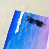 Ihr Name Custom Beach Scene Sommer Ocean Seaside Strandtuch (Beispiel)