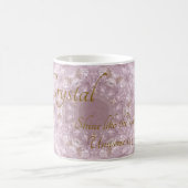Ihr Name Custom Crystal Rose Quartz Kaffeetasse (Mittel)
