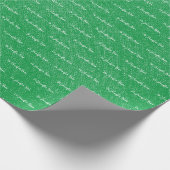 Ihr Name Custom Modern Distressed Green Geschenkpapier (Ecke)