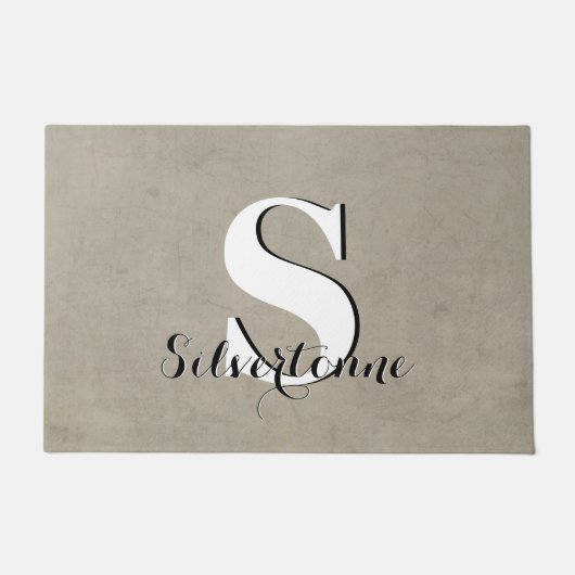 Ihr Name Custom Monogram Fußmatte (Vorderseite)