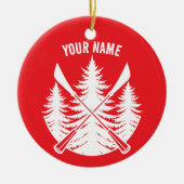 Ihr Name Custom Sup Girl Keramik Ornament (Vorne)