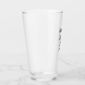 IHR NAME DANCING SKELETON PINT GLASS GLAS (Rechts)