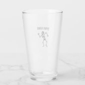 IHR NAME DANCING SKELETON PINT GLASS GLAS (Rückseite)