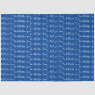 Ihr Name Dark Blue Seidenpapier
