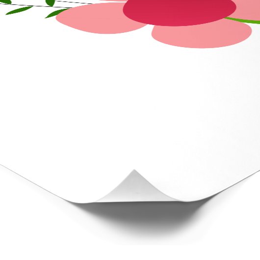 Ihr Name(e) in einem benutzerdefinierten Herz-Post Poster (Ecke)