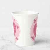 Ihr Name(e) in einem Heart Paper Cups Pappbecher (Rechts)