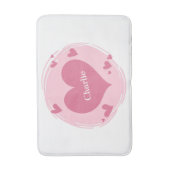 Ihr Name(e) in einem Herzbad Badematte (Vorderseite Vertikal)