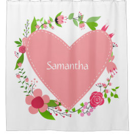 Ihr Name(e) in einem speziellen Duschvorhang für H