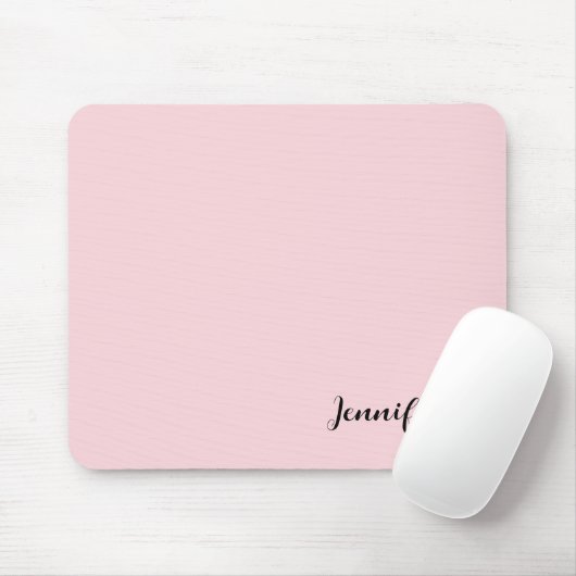 Ihr Name Eigene Pastellfarbe Rosa Mousepad (Mit Mouse)