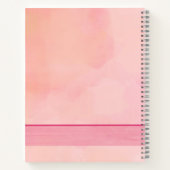 Ihr Name Elegant Rosa Magnolia Blüten Notizblock (Rückseite)