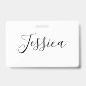 Ihr Name | Elegante Schrift Ausweis (Rückseite)
