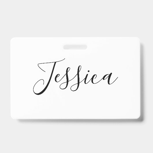 Ihr Name | Elegante Schrift Ausweis (Vorderseite)