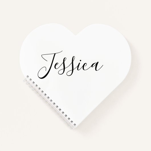 Ihr Name | Elegante Schrift Notizblock (Vorderseite)