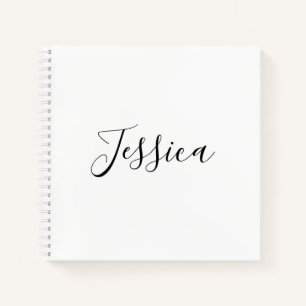 Ihr Name Elegante Schrift Notizblock