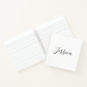 Ihr Name | Elegante Schrift Notizblock (Innenseite)
