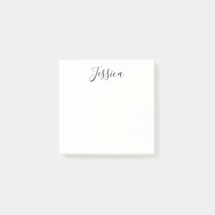 Ihr Name Elegante Schrift Post-it Klebezettel