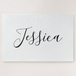 Ihr Name Elegante Schrift Puzzle