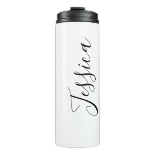 Ihr Name Elegante Schrift Thermosbecher