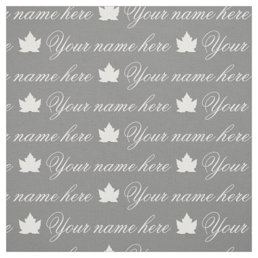 Ihr Name Fabric Personalisiert Canada Name Fabrics Stoff (Muster)