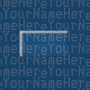 Ihr Name Fabric Personalisiert Name Fabric Blue Do Stoff