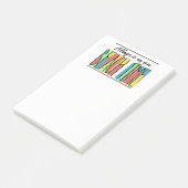 Ihr Name farbige Strandzeitnotizen Post-it Klebezettel (angewinkelt)