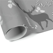 Ihr Name Forest Deep Weihnachtsmuster Wrapping P Geschenkpapier (Rolleneckpunkt)