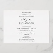 Ihr Name & Foto Graduate Dark Foil Ankündigung (Rückseite)