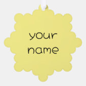 Ihr Name/Foto Ornament Karte (Rückseite)