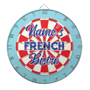 Ihr Name FRENCH Bistro Vintager europäischer Stil Dartscheibe