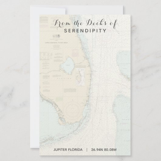 Ihr Name für das Boot aus den Decks von Florida Na Briefpapier (Vorderseite)