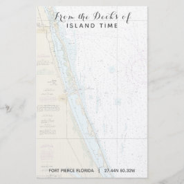 Ihr Name für das Boot aus den Decks von Fort Pierc Briefpapier