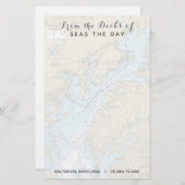 Ihr Name für das Schiff aus den Decks von Maryland Briefpapier (Vorne/Hinten)