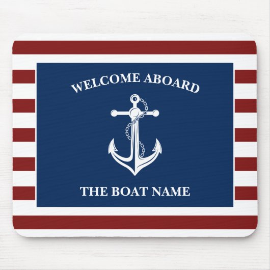 Ihr Name für Ihr Schiff Mousepad (Vorne)