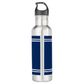 Ihr Name für Ihr Schiff Nautical Lighthouse White  Edelstahlflasche (Rückseite)