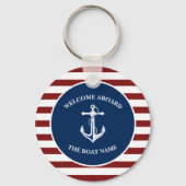 Ihr Name für Ihr Schiff Schlüsselanhänger (Rückseite)