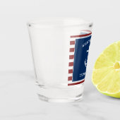 Ihr Name für Ihr Schiff Schnapsglas (Links)