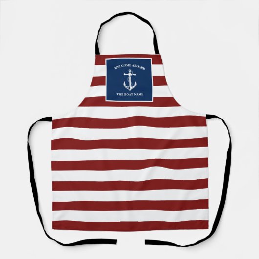 Ihr Name für Ihr Schiff Schürze (Vorderseite)