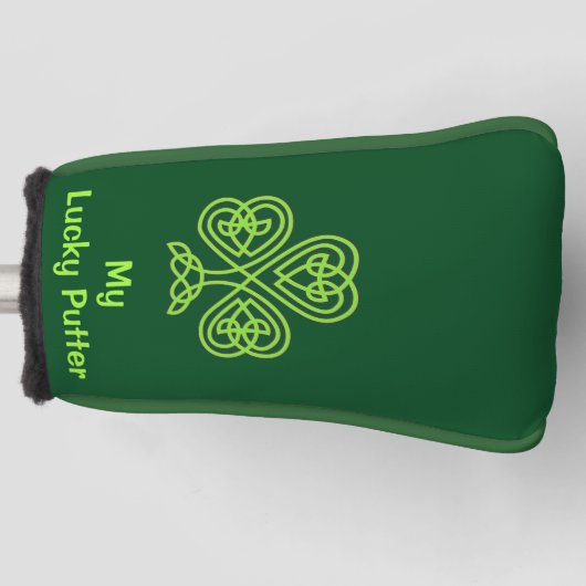Ihr NAME Golf Cover Lucky PUTTER personalisieren Golf Headcover (Vorderseite)