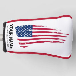 IHR NAME Golf Head Cover FLAG personalisieren Headcover