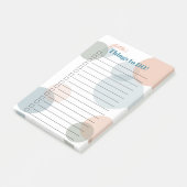 Ihr Name - große farbige Confetti-Punkte Post-it Klebezettel (angewinkelt)